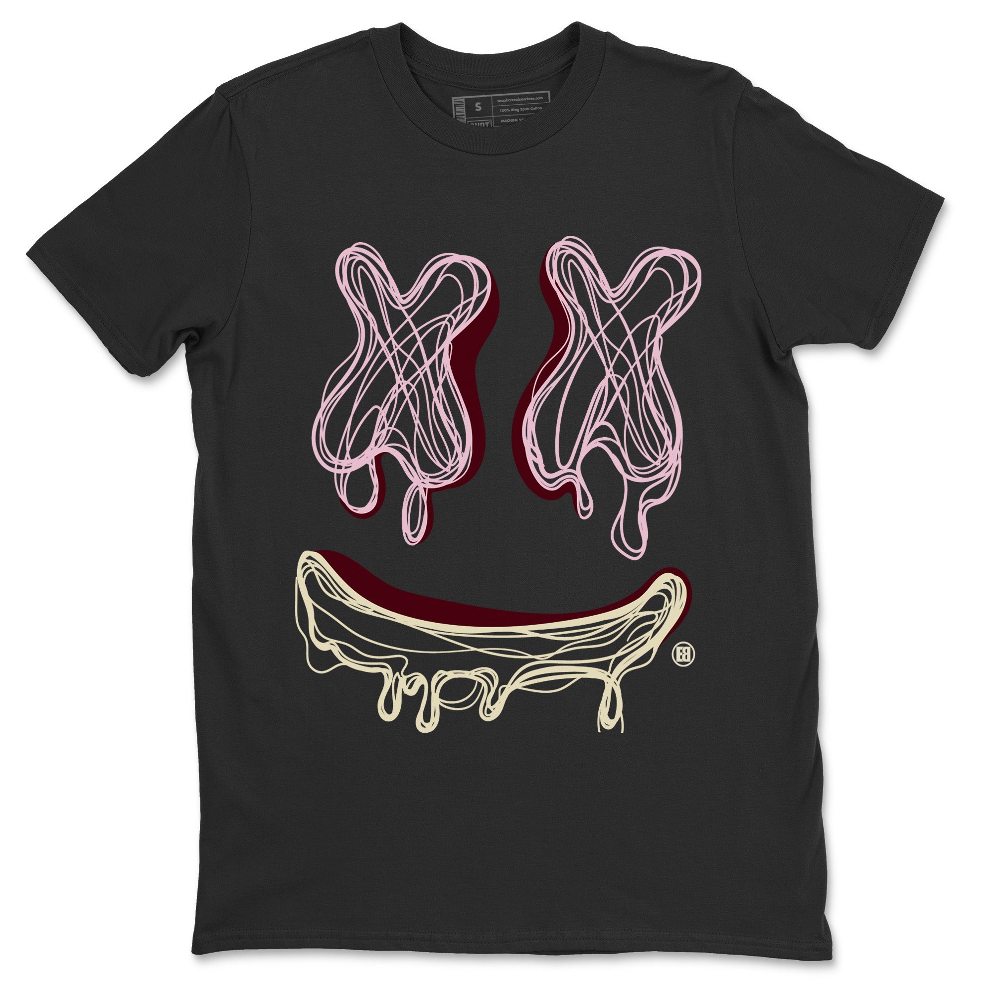Dunk Valentines Day shirt to match jordans Smile Doodle sneaker tees Dunk Valentines Day SNRT Sneaker Release Tees unisex cotton Black 2 crew neck shirt