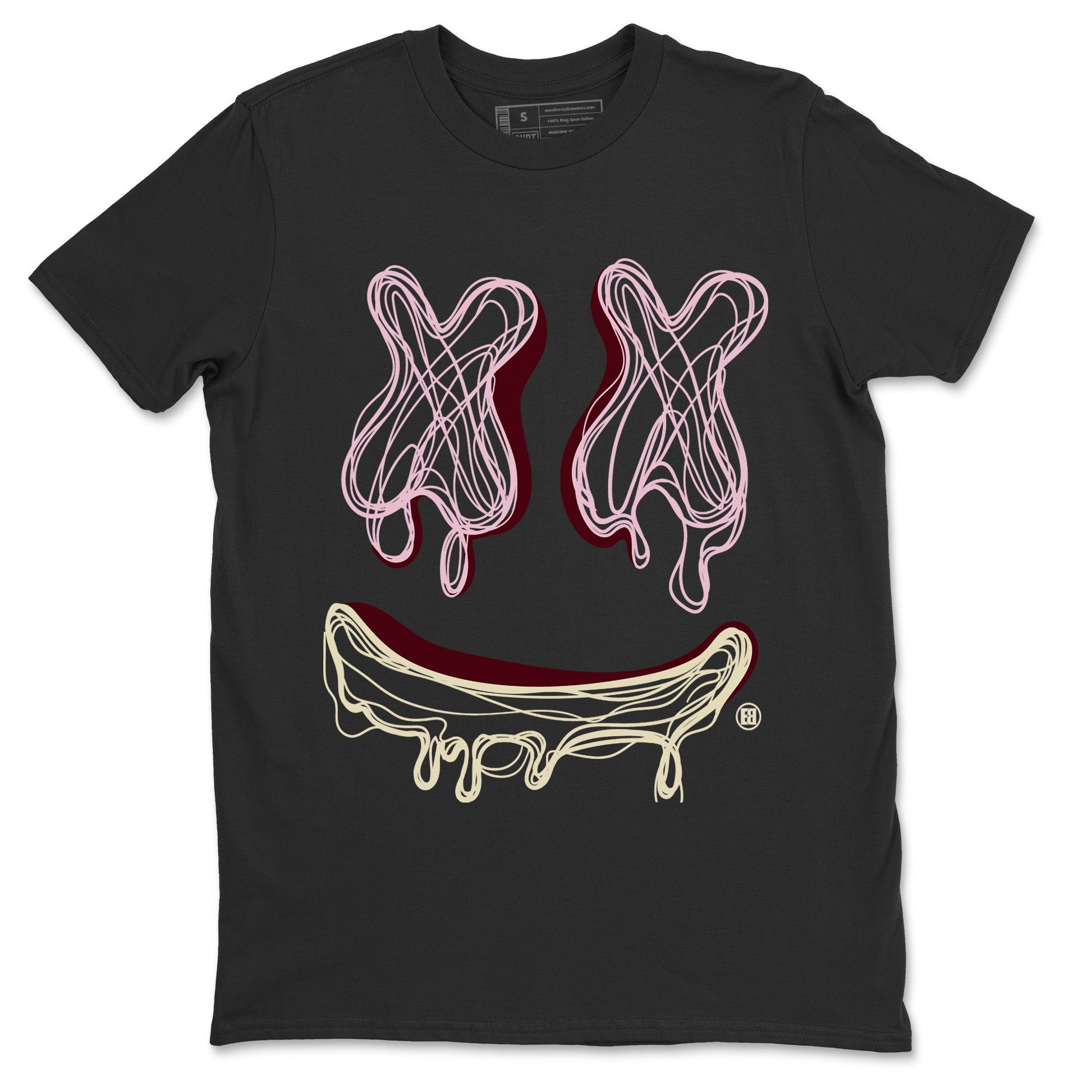 Dunk Valentines Day shirt to match jordans Smile Doodle sneaker tees Dunk Valentines Day SNRT Sneaker Release Tees unisex cotton Black 2 crew neck shirt