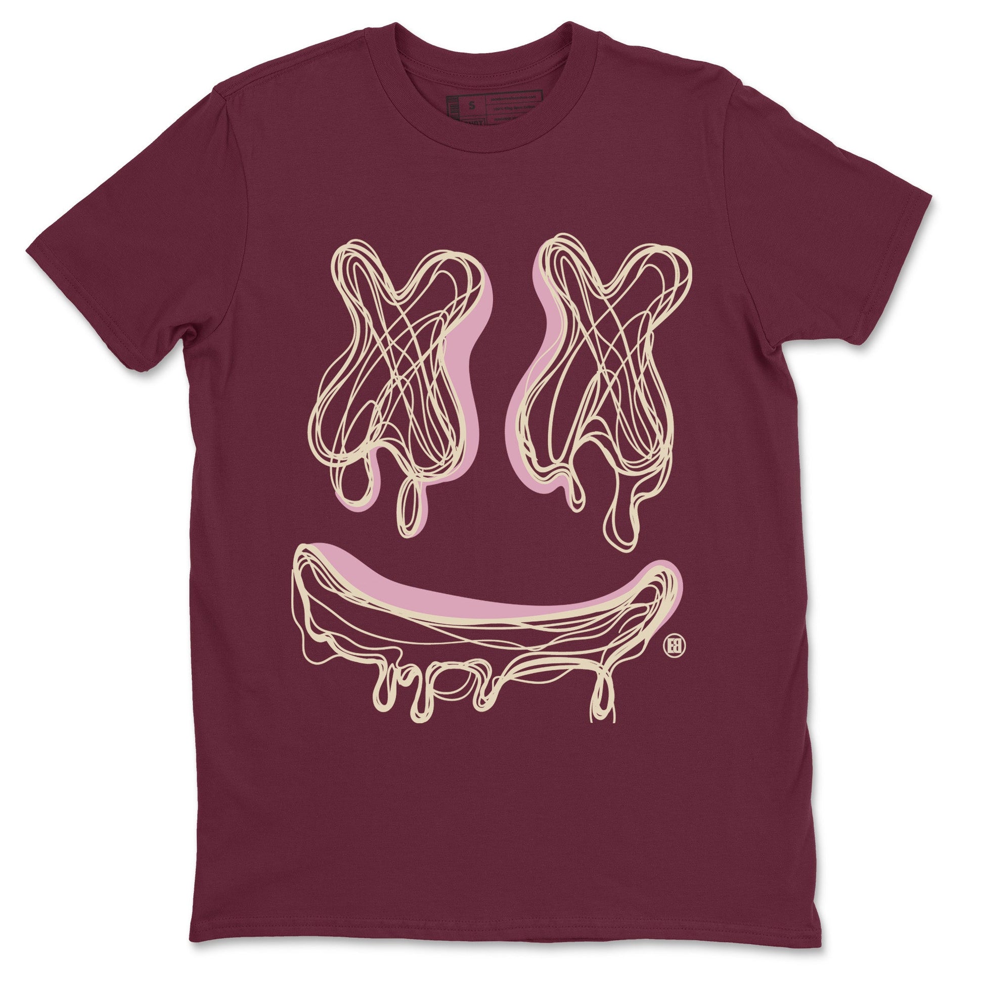Dunk Valentines Day shirt to match jordans Smile Doodle sneaker tees Dunk Valentines Day SNRT Sneaker Release Tees unisex cotton Maroon 2 crew neck shirt