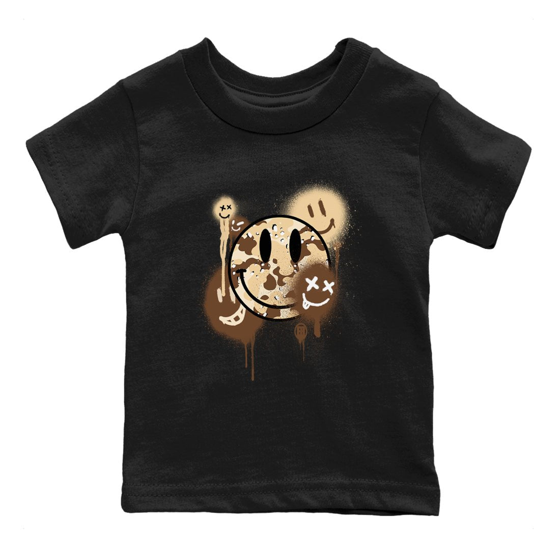 WNBA x Air Jordan 3 “Desert Camo” shirts to match jordans Smile Painting sneaker match tees Air Jordan 3 Desert Camo SNRT Sneaker Release Tees Clothing Sneakerhead ShirtsBaby and Youth Black 2 cotton tee