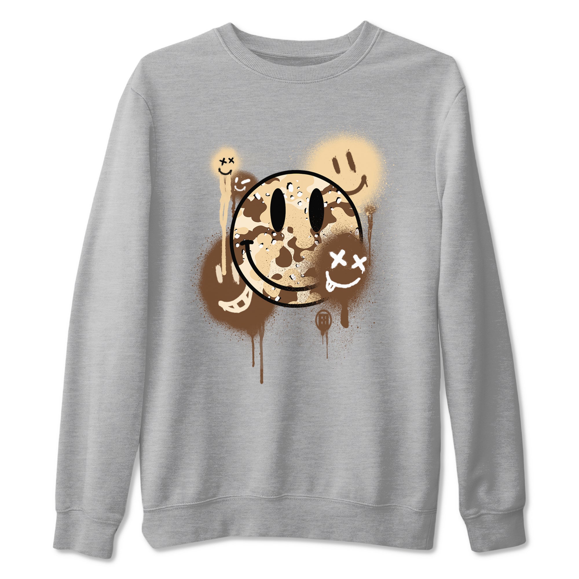 WNBA x Air Jordan 3 “Desert Camo” shirts to match jordans Smile Painting sneaker match tees Air Jordan 3 Desert Camo SNRT Sneaker Release Tees Clothing Sneakerhead ShirtsHeather Grey 2 unisex cotton tee