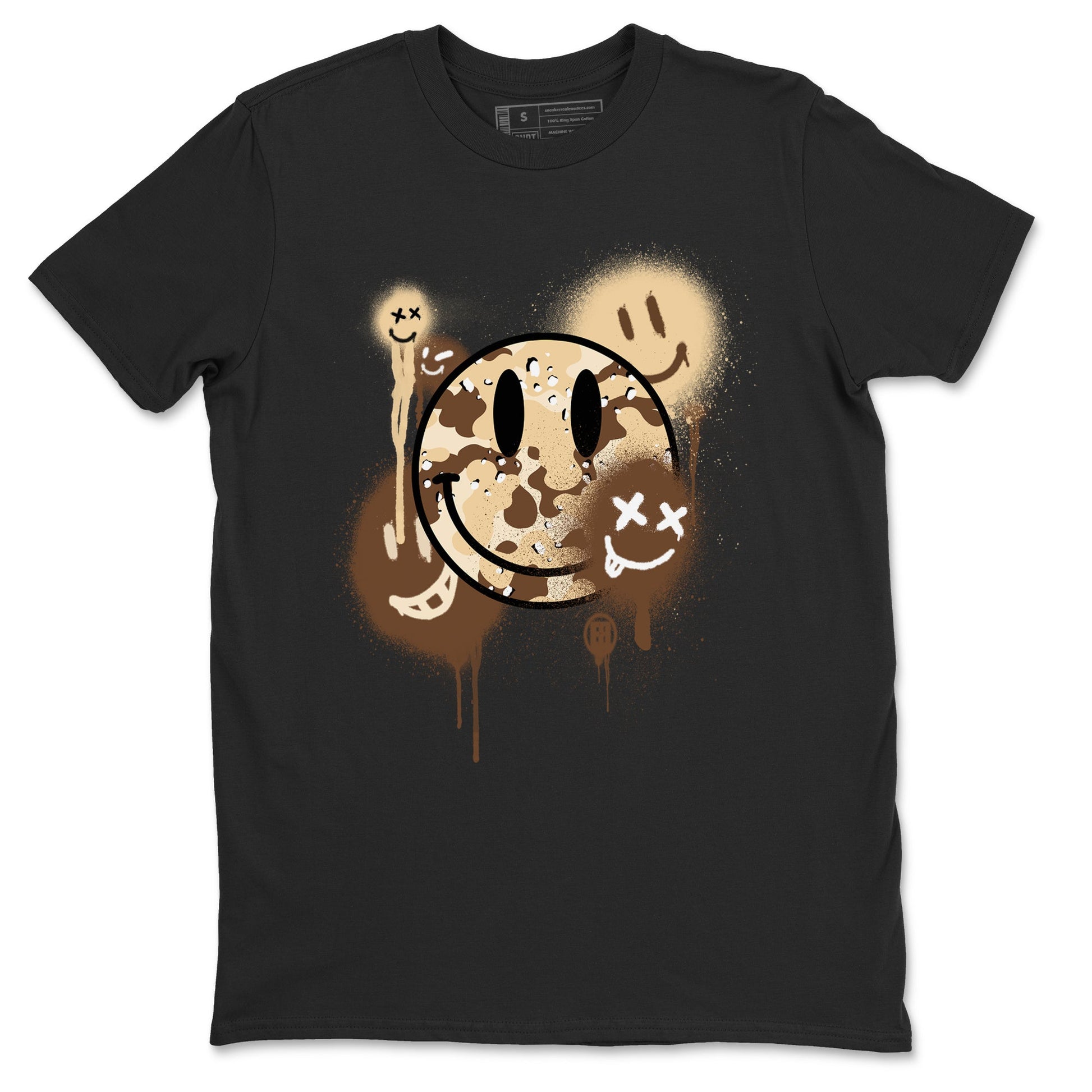 WNBA x Air Jordan 3 “Desert Camo” shirts to match jordans Smile Painting sneaker match tees Air Jordan 3 Desert Camo SNRT Sneaker Release Tees Clothing Sneakerhead ShirtsBlack 2 unisex cotton tee