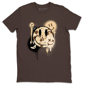WNBA x Air Jordan 3 “Desert Camo” shirts to match jordans Smile Painting sneaker match tees Air Jordan 3 Desert Camo SNRT Sneaker Release Tees Clothing Sneakerhead ShirtsDark Chocolate 2 unisex cotton tee