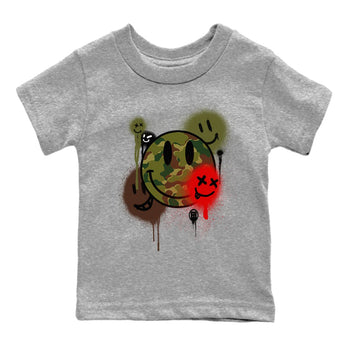 Air Max 90 Duck Camo shirts to match jordans Smile Painting sneaker match tees Air Max 90 Reverse Duck Camo match shoes to clothes SNRT Sneaker Tees Youth Baby Heather Grey 2 tee