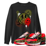 Air Max 90 Duck Camo shirts to match jordans Smile Painting sneaker match tees Air Max 90 Reverse Duck Camo match shoes to clothes SNRT Sneaker Tees unisex cotton Black 1 shirts