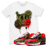 Air Max 90 Duck Camo shirts to match jordans Smile Painting sneaker match tees Air Max 90 Reverse Duck Camo match shoes to clothes SNRT Sneaker Tees unisex cotton White 1 shirts