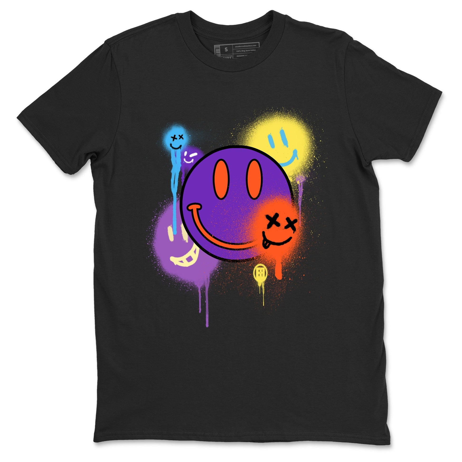 Sneaker Threads – Sneaker Tees To Match New Balance 9060 Prism Purple – Smile Painting Graphic Tee Black 2. Perfect for Jordan releases 2025 colorways.