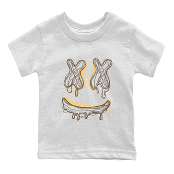 Air Jordan 1 Palomino shirt to match jordans Smile Doodle sneaker tees Crew Neck Jordan 1 Retro High OG Palomino SNRT Sneaker Release Tees Baby Toddler White 2 T-Shirt