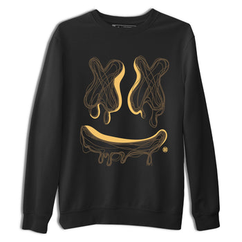 Air Jordan 1 Palomino shirt to match jordans Smile Doodle sneaker tees Crew Neck Jordan 1 Retro High OG Palomino SNRT Sneaker Release Tees Unisex Casual Shirts Black 2 T-Shirt