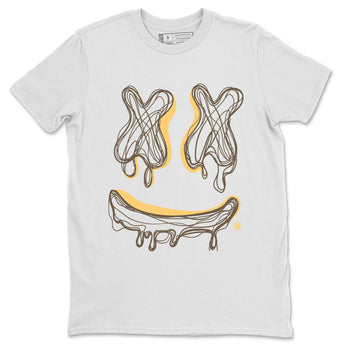 Air Jordan 1 Palomino shirt to match jordans Smile Doodle sneaker tees Crew Neck Jordan 1 Retro High OG Palomino SNRT Sneaker Release Tees Unisex Casual Shirts White 2 T-Shirt