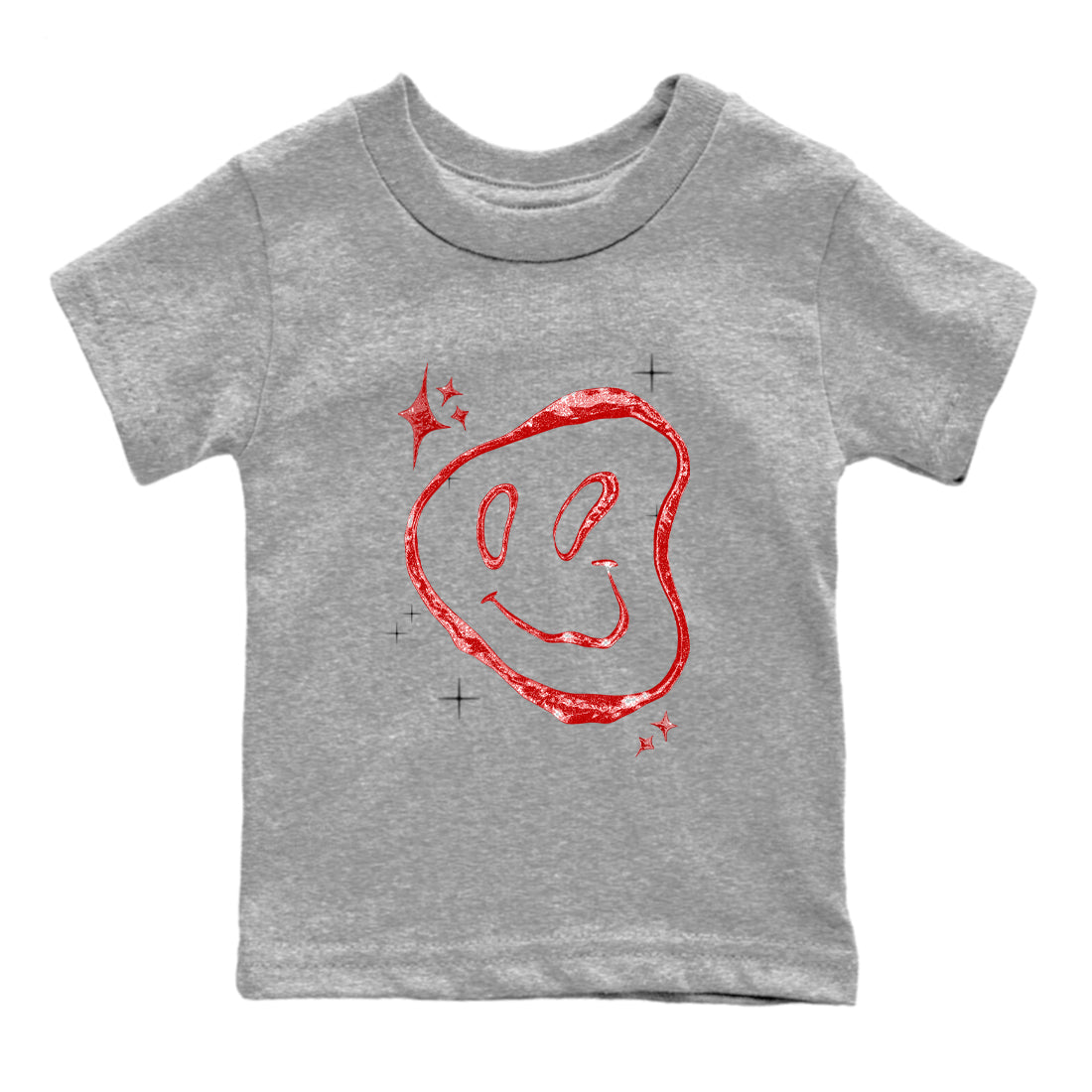 Sneaker Threads – Sneaker Tees To Match Air Foamposite One Cough Drop – Smiling Pearl Youth Graphic Tee Heather Grey 2. Perfect for Jordan releases 2025 colorways.