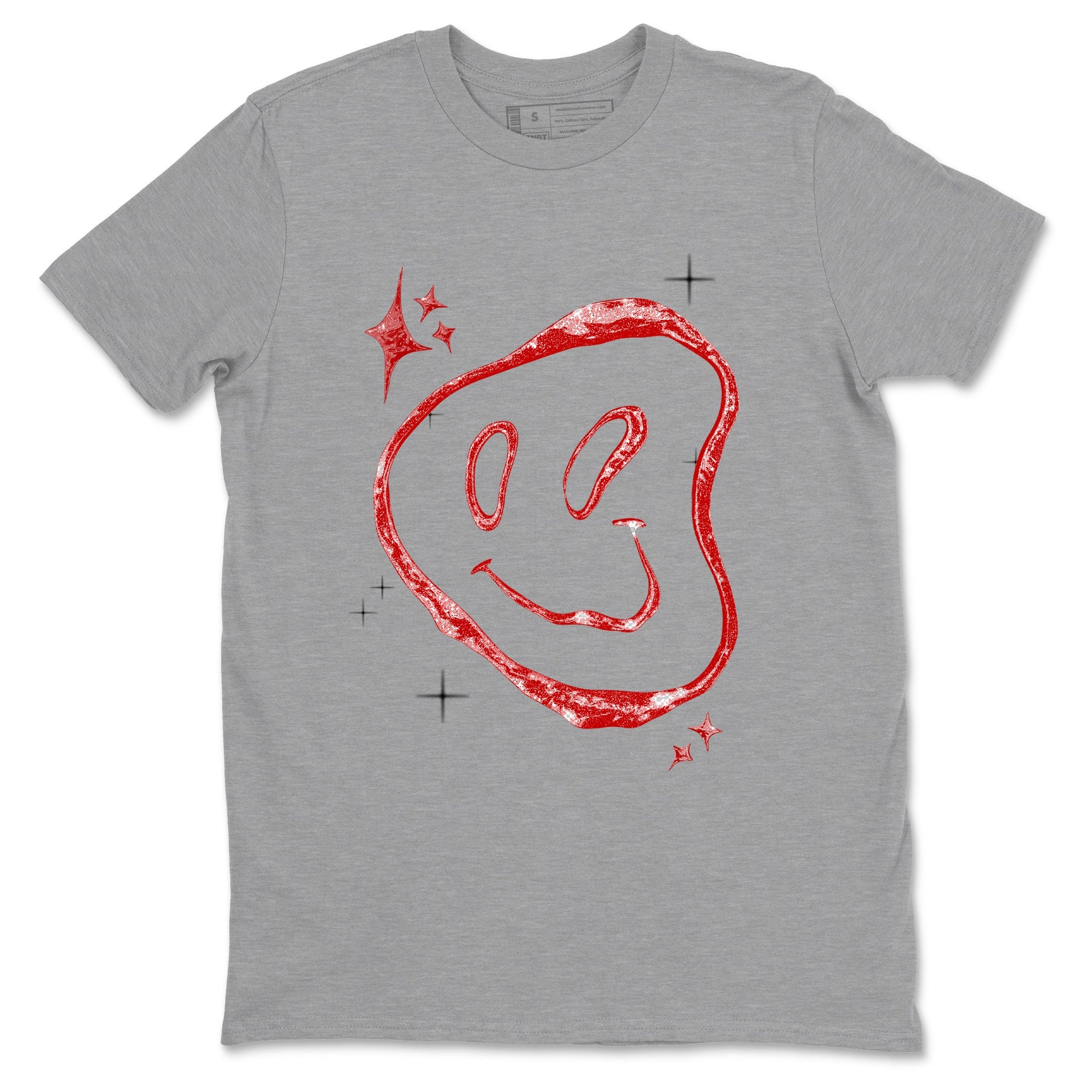 Sneaker Threads – Sneaker Tees To Match Air Foamposite One Cough Drop – Smiling Pearl Graphic Tee Heather Grey 2. Perfect for Jordan releases 2025 colorways.