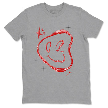 Sneaker Threads – Sneaker Tees To Match Air Foamposite One Cough Drop – Smiling Pearl Graphic Tee Heather Grey 2. Perfect for Jordan releases 2025 colorways.