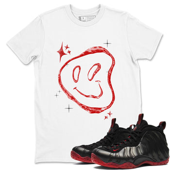 Sneaker Threads – Sneaker Tees To Match Air Foamposite One Cough Drop – Smiling Pearl Graphic Tee White 1. Perfect for Jordan releases 2025 colorways.