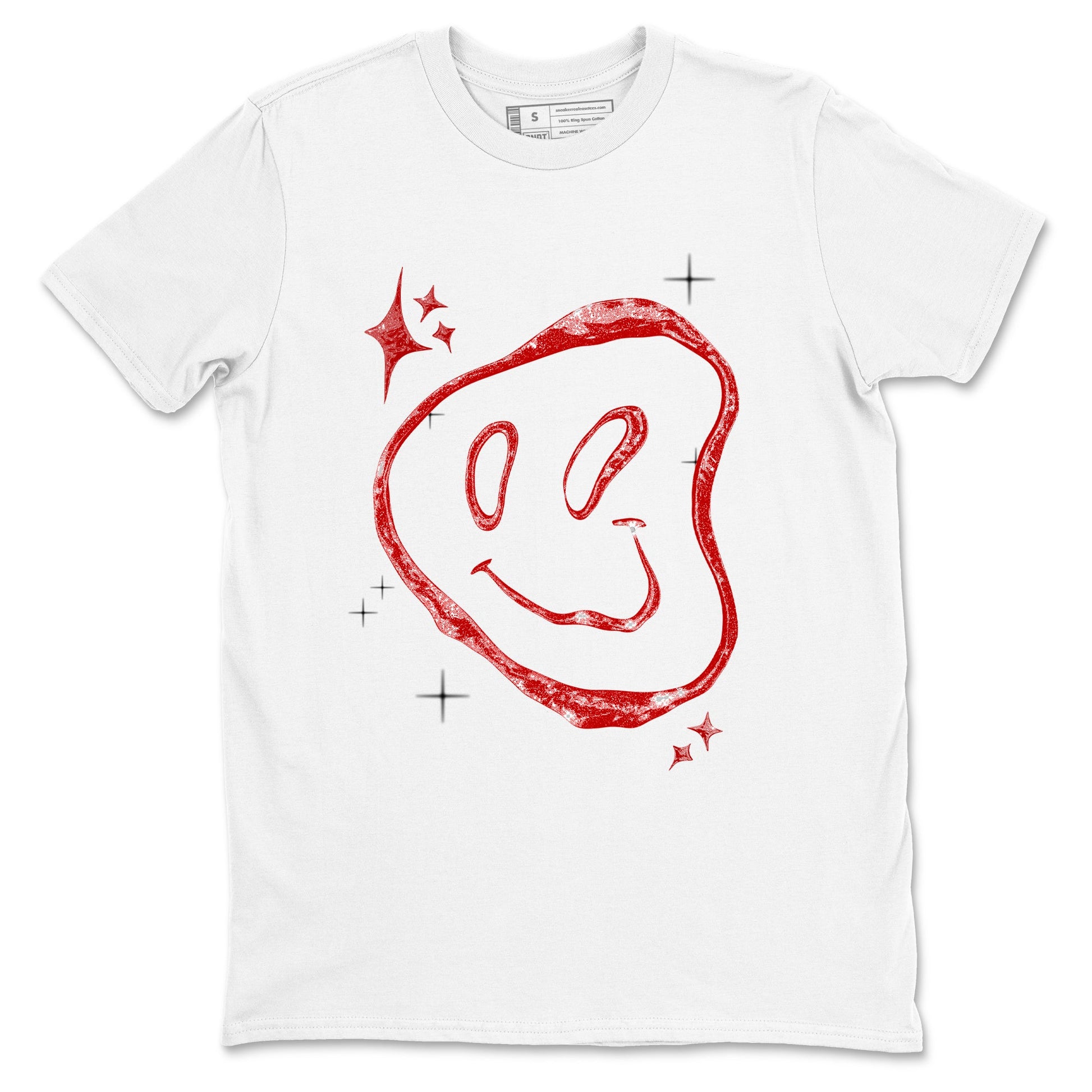 Sneaker Threads – Sneaker Tees To Match Air Foamposite One Cough Drop – Smiling Pearl Graphic Tee White 2. Perfect for Jordan releases 2025 colorways.