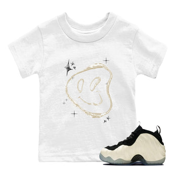 Sneaker Threads – Sneaker Tees To Match Air Foamposite One Pearl – Smiling Pearl Youth Graphic Tee White 1. Perfect for Jordan releases 2025 colorways.