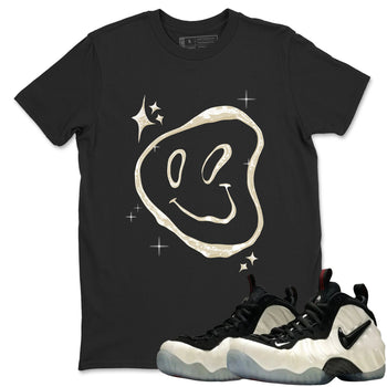 Sneaker Threads – Sneaker Tees To Match Air Foamposite One Pearl – Smiling Pearl Graphic Tee Black 1. Perfect for Jordan releases 2025 colorways.