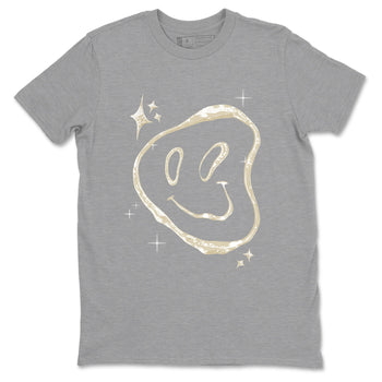 Sneaker Threads – Sneaker Tees To Match Air Foamposite One Pearl – Smiling Pearl Graphic Tee Heather Grey 2. Perfect for Jordan releases 2025 colorways.