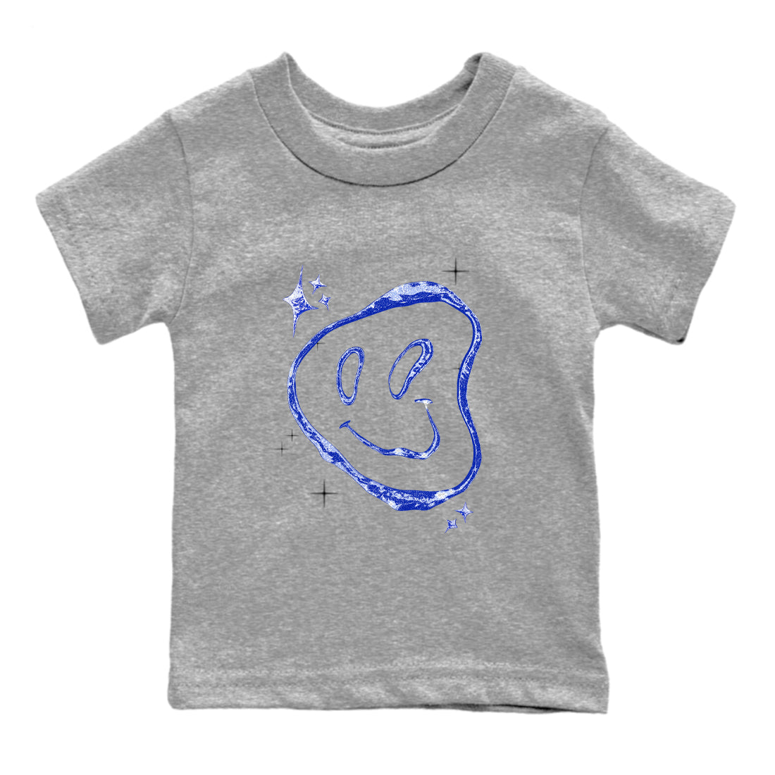 Sneaker Threads – Sneaker Tees To Match Air Foamposite One Royal – Smiling Pearl Youth Graphic Tee Heather Grey 2. Perfect for Jordan releases 2025 colorways.