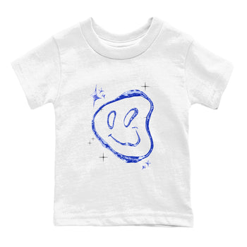 Sneaker Threads – Sneaker Tees To Match Air Foamposite One Royal – Smiling Pearl Youth Graphic Tee White 2. Perfect for Jordan releases 2025 colorways.
