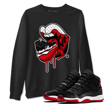 11s Bred Velvet shirts to match jordans Sneaker Addiction 2 sneaker match tees Air Jordan 11 Retro Bred Velvet match shoes to clothes SNRT Sneaker Tees unisex cotton Black 1 shirts