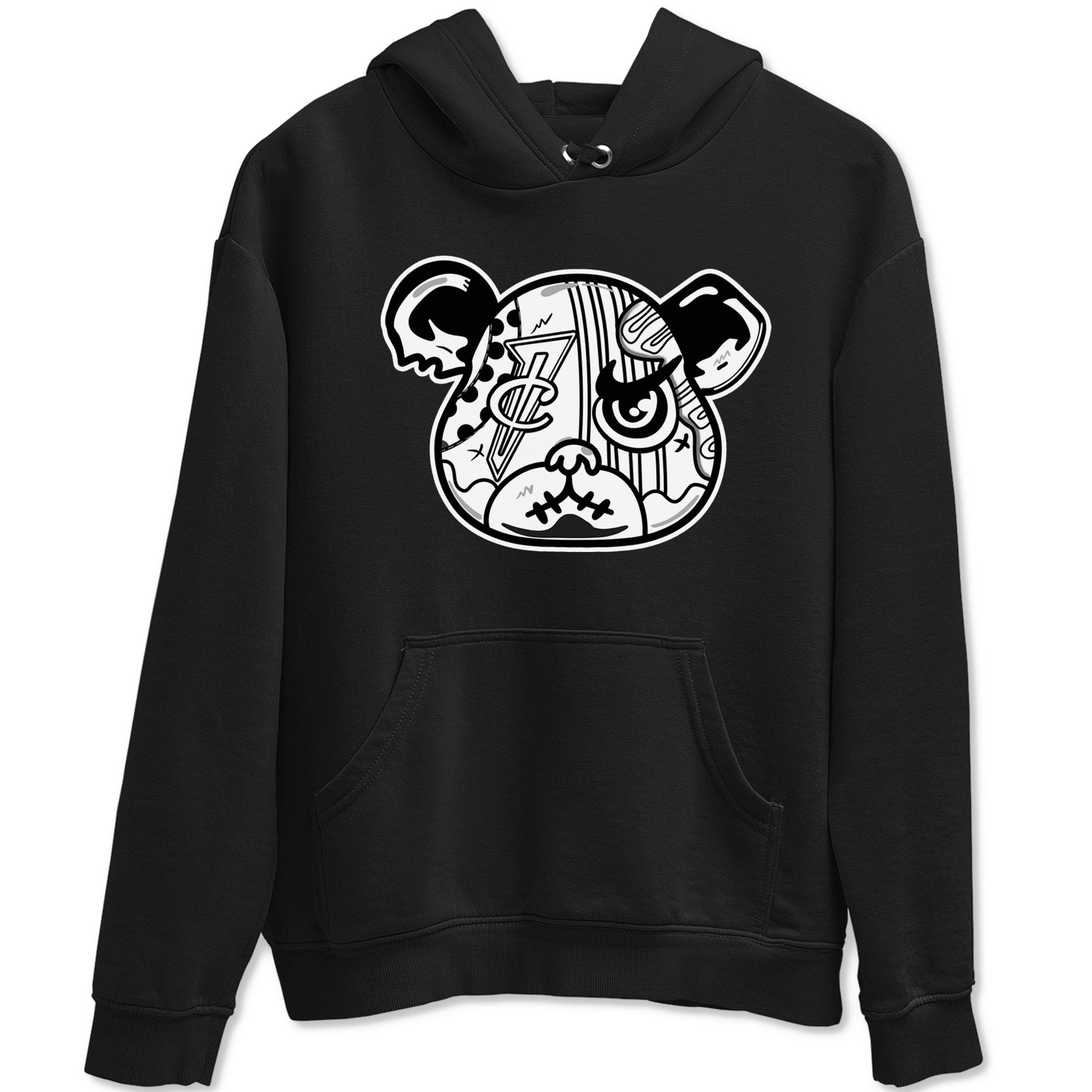 Sneaker Bear Face sneaker match t-shirt styled to complete your fit with the Air Foamposite One Triple White sneakers, shown in Black 2.