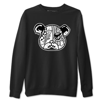 Sneaker Bear Face sneaker match t-shirt styled to complete your fit with the Air Foamposite One Triple White sneakers, shown in Black 2.