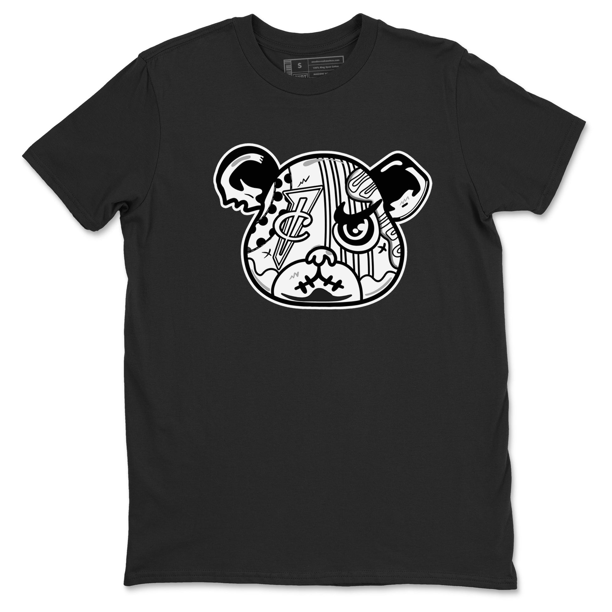 Sneaker Bear Face sneaker match t-shirt styled to complete your fit with the Air Foamposite One Triple White sneakers, shown in Black 2.