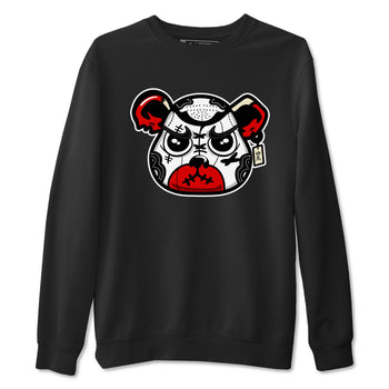 1s Black Toe Reimagined shirts to match jordans Sneaker Bear Face sneaker match tees Air Jordan 1 Black Toe Reimagined match shoes to clothes SNRT Sneaker Tees unisex cotton Black 2 shirts