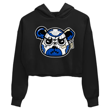 1s Game Royal shirts to match jordans Sneaker Bear Face sneaker match tees Air Jordan 1 Retro Low OG Game Royal match shoes to clothes SNRT Sneaker Tees unisex cotton Black 2 crop tee