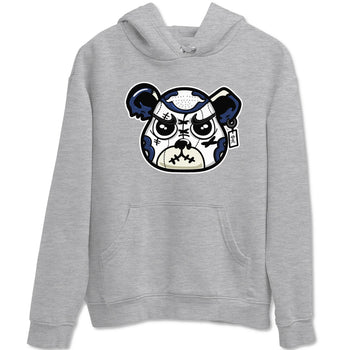 1s Midnight Navy shirts to match jordans Sneaker Bear Face sneaker match tees Air Jordan 1 Midnight Navy match shoes to clothes SNRT Sneaker Tees unisex cotton Heather Grey 2 shirts