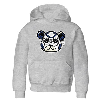 1s Midnight Navy shirts to match jordans Sneaker Bear Face sneaker match tees Air Jordan 1 Midnight Navy match shoes to clothes SNRT Sneaker Tees Youth Baby Heather Grey 2 tee