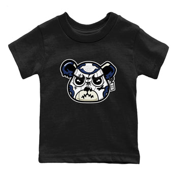 1s Midnight Navy shirts to match jordans Sneaker Bear Face sneaker match tees Air Jordan 1 Midnight Navy match shoes to clothes SNRT Sneaker Tees Youth Baby Black 2 tee