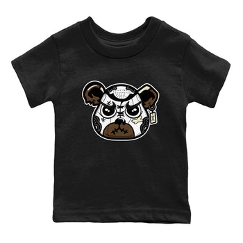 1s Mocha shirts to match jordans Sneaker Bear Face sneaker match tees Air Jordan 1 Mocha match shoes to clothes SNRT Sneaker Tees Youth Baby Black 2 tee