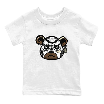 1s Mocha shirts to match jordans Sneaker Bear Face sneaker match tees Air Jordan 1 Mocha match shoes to clothes SNRT Sneaker Tees Youth Baby White 2 tee