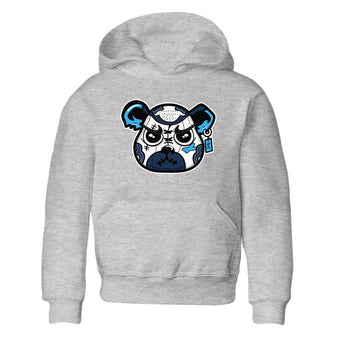 1s Obsidian shirts to match jordans Sneaker Bear Face shirts to match Jordans AJ1 Retro Low OG Obsidian match shoes to clothes SNRT Sneaker Tees Youth Baby Heather Grey 2 tee
