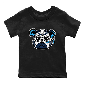 1s Obsidian shirts to match jordans Sneaker Bear Face shirts to match Jordans AJ1 Retro Low OG Obsidian match shoes to clothes SNRT Sneaker Tees Youth Baby Black 2 tee