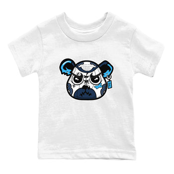 1s Obsidian shirts to match jordans Sneaker Bear Face shirts to match Jordans AJ1 Retro Low OG Obsidian match shoes to clothes SNRT Sneaker Tees Youth Baby White 2 tee
