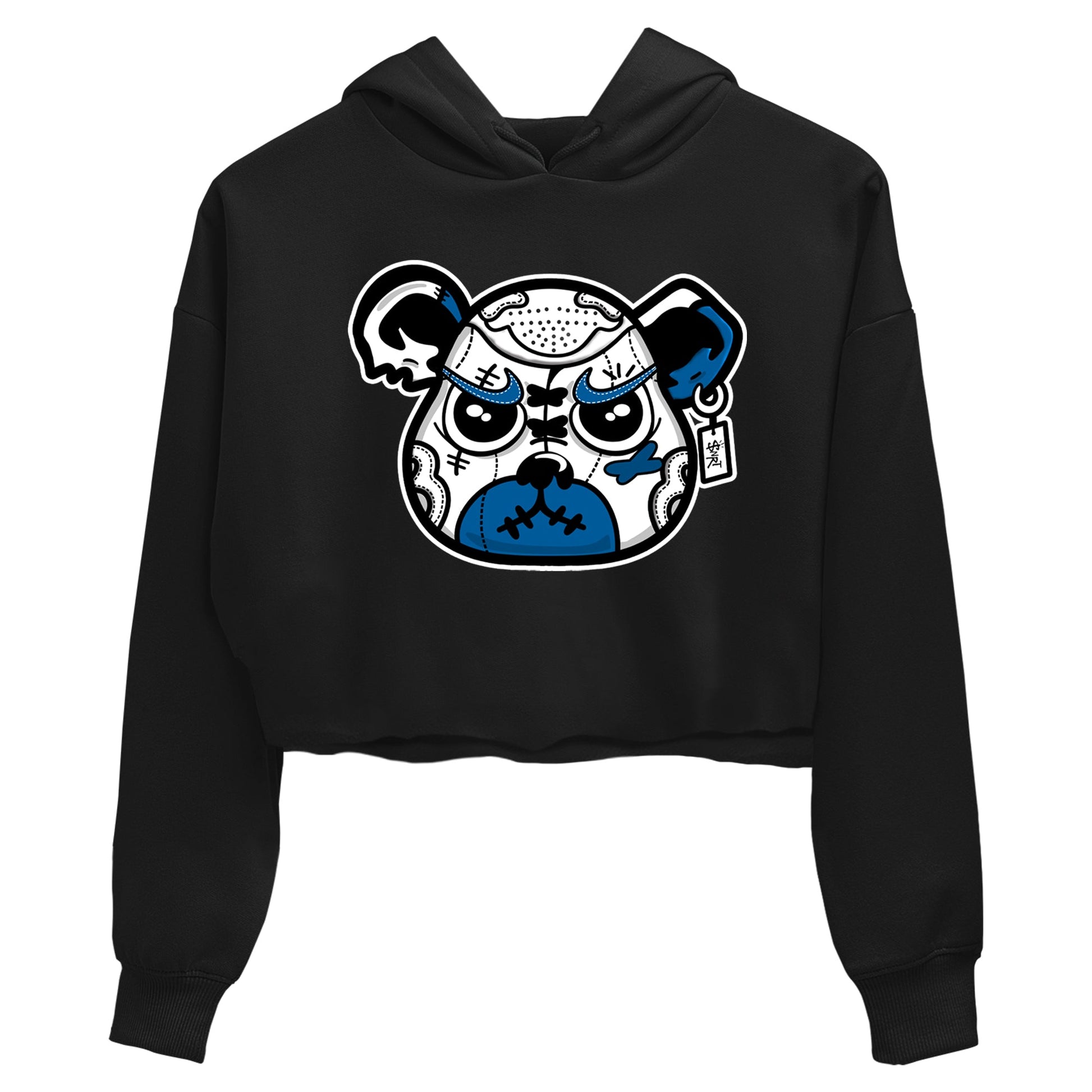 Sneaker match tees – Sneaker Tees To Match Air Jordan 1 Travis Scott Fragment Shoes – Sneaker Bear Face Crop T-Shirt Black 2