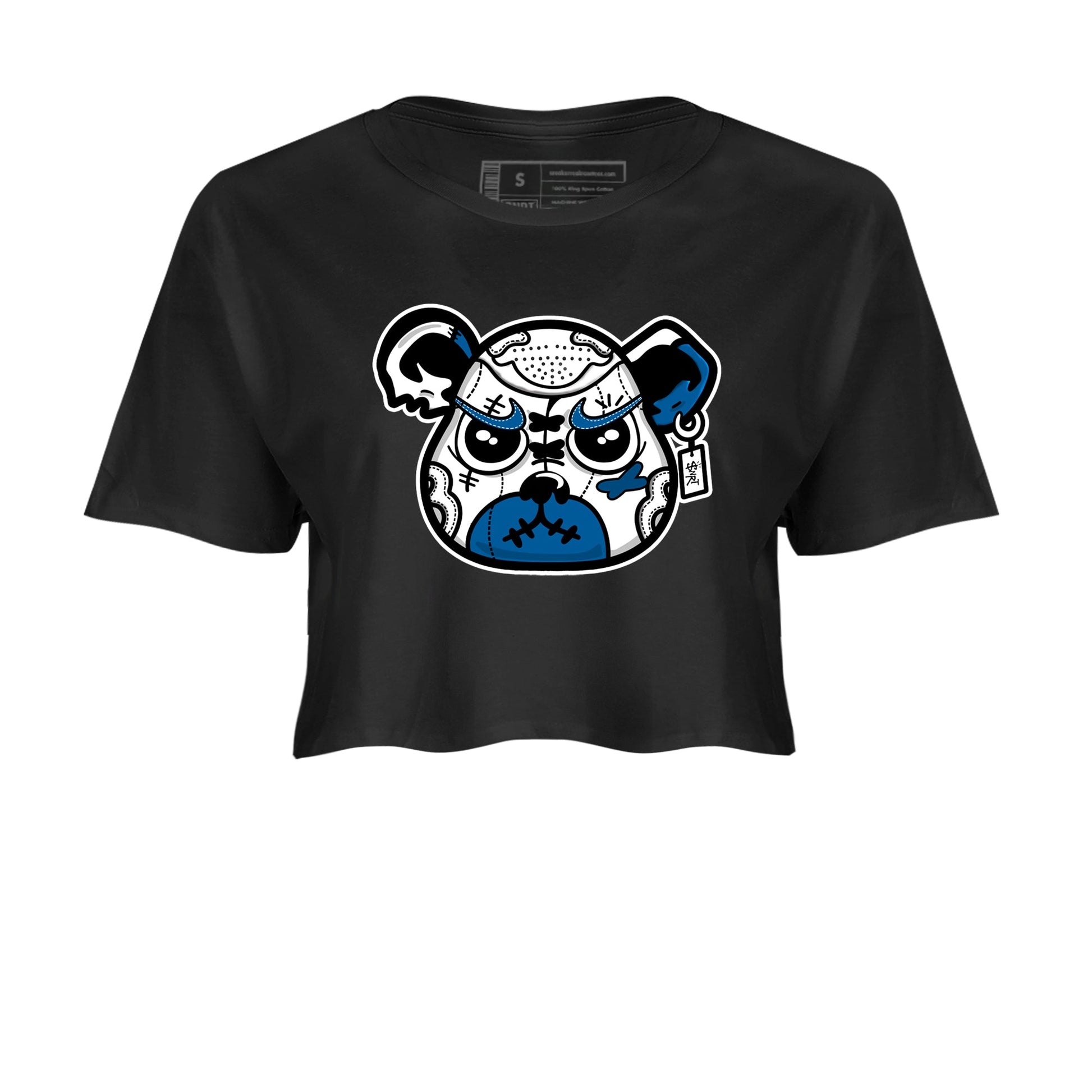 Sneaker match tees – Sneaker Tees To Match Air Jordan 1 Travis Scott Fragment Shoes – Sneaker Bear Face Crop T-Shirt Black 2