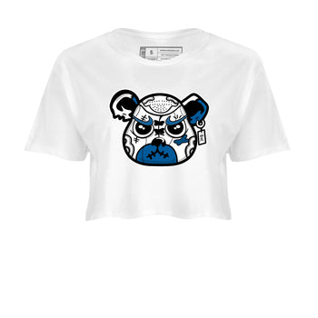 Sneaker match tees – Sneaker Tees To Match Air Jordan 1 Travis Scott Fragment Shoes – Sneaker Bear Face Crop T-Shirt White 2