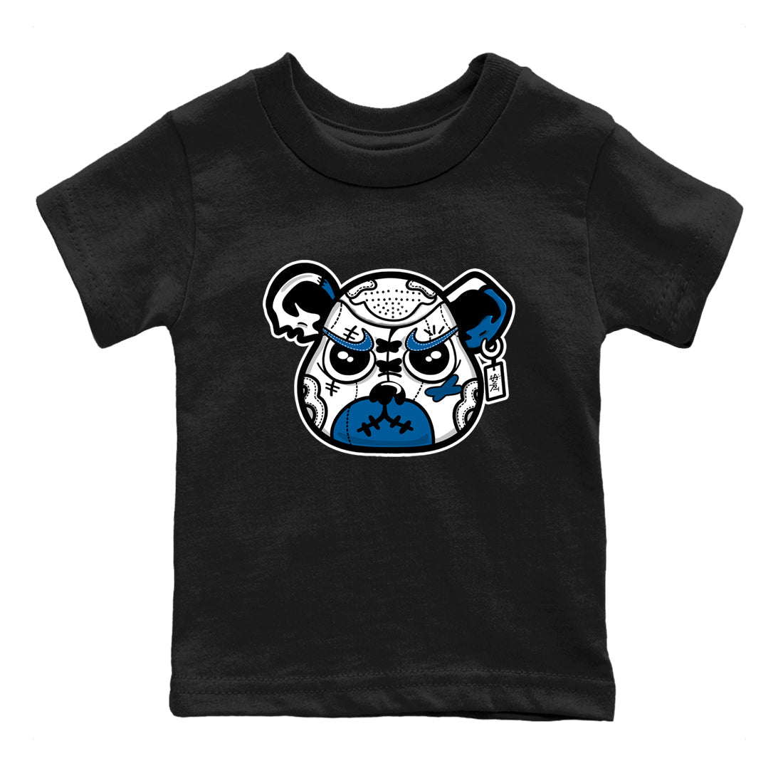 Sneaker match tees  Sneaker Tees To Match Air Jordan 1 Travis Scott Fragment Shoes  Sneaker Bear Face Kids T-Shirt Black 2