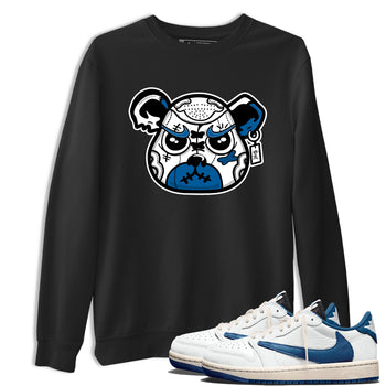 Sneaker match tees  Sneaker Tees To Match Air Jordan 1 Travis Scott Fragment Shoes  Sneaker Bear Face Tee Black 1