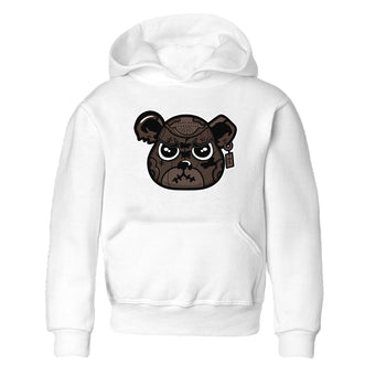 1s Travis Scott Velvet Brown shirts to match jordans Sneaker Bear Face best t shirts to wear with jordans Travis Scott x Air Jordan 1 Low OG Velvet Brown match shoes to clothes SNRT Sneaker Tees Youth Baby White 2 tee