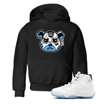 11s Legend Blue shirts to match jordans Sneaker Bear Face best t shirts to wear with jordans AJ11 Retro Legend Blue match shoes to clothes SNRT Sneaker Tees Youth Baby Black 1 tee