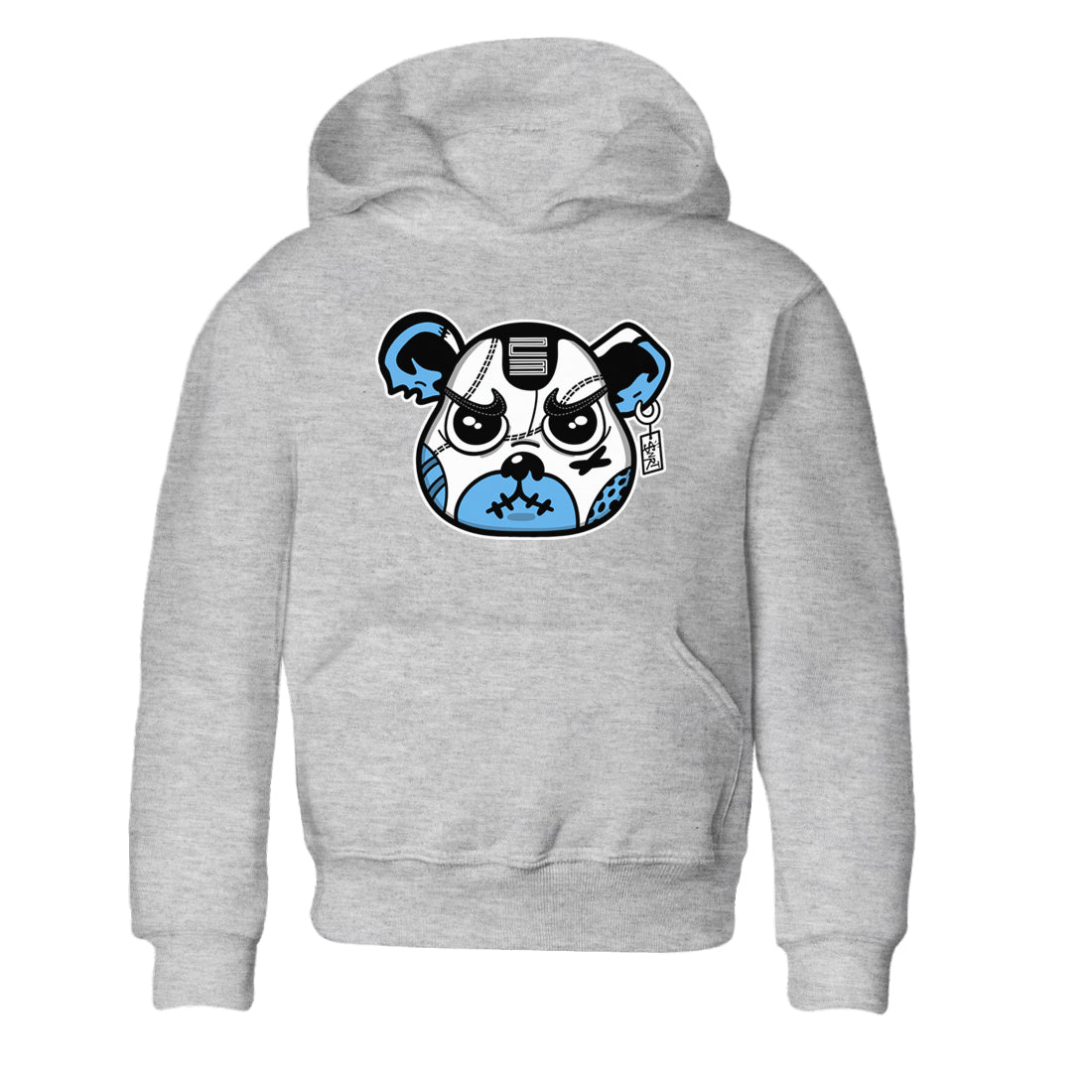 11s Legend Blue shirts to match jordans Sneaker Bear Face best t shirts to wear with jordans AJ11 Retro Legend Blue match shoes to clothes SNRT Sneaker Tees Youth Baby Heather Grey 2 tee