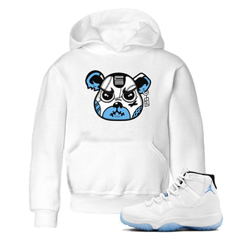11s Legend Blue shirts to match jordans Sneaker Bear Face best t shirts to wear with jordans AJ11 Retro Legend Blue match shoes to clothes SNRT Sneaker Tees Youth Baby White 1 tee
