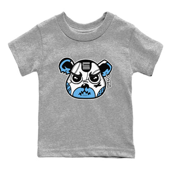 11s Legend Blue shirts to match jordans Sneaker Bear Face best t shirts to wear with jordans AJ11 Retro Legend Blue match shoes to clothes SNRT Sneaker Tees Youth Baby Heather Grey 2 tee