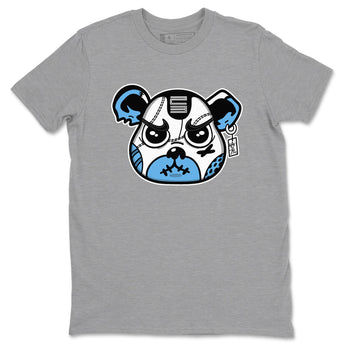 11s Legend Blue shirts to match jordans Sneaker Bear Face best t shirts to wear with jordans AJ11 Retro Legend Blue match shoes to clothes SNRT Sneaker Tees unisex cotton Heather Grey 2 shirts
