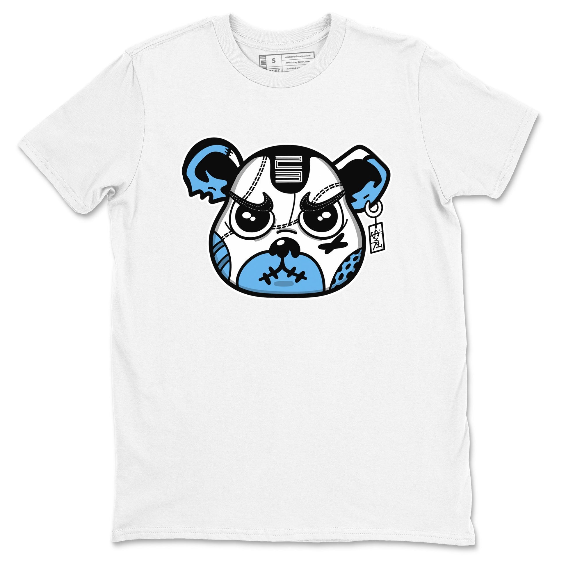 11s Legend Blue shirts to match jordans Sneaker Bear Face best t shirts to wear with jordans AJ11 Retro Legend Blue match shoes to clothes SNRT Sneaker Tees unisex cotton White 2 shirts